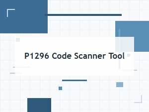 Diagnosing Issues with a P1296 Code Scanner Tool